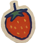 Strawberry sticker